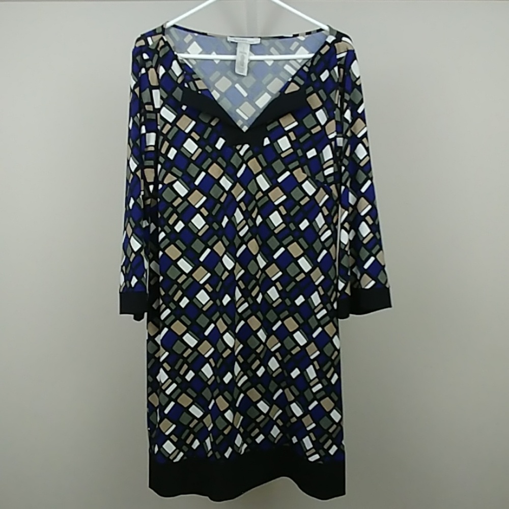 Like NEW Midi Geometric Print Maude Dress 12.